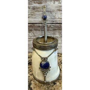 Medicinal Grinding/Stirring Bowl & metal Mixer Vintage